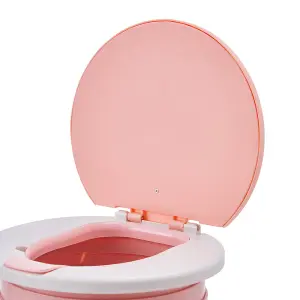 Pink Travel Portable Toilet Car Foldable Potty Seat for Children