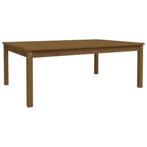 Berkfield Garden Table Honey Brown 121x82.5x45 cm Solid Wood Pine