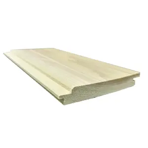 PACK OF 5 (Total 5 Units) - 25mm x 150mm (19mm x 145mm Finish) Planed Redwood Matchboard Timber Cladding - 2.4m Length