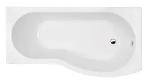 B Shape Right Hand Shower Bath Tub & Leg Set - 1700mm