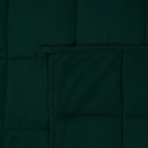 Brentfords Supersoft Weighted 6kg Blanket, Forest Green - 125 x 180cm