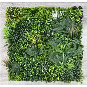 Best Artificial 100cm x 100cm Living Wall Outdoor Indoor Mat - UV Stable