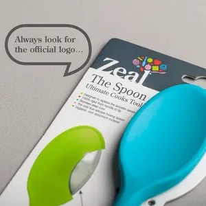 Zeal Silicone Cooking Spoon Aqua Blue