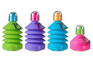 Interiors by Premier Compact Collapsible Water Bottle, Vibrant Collapsible Drink Bottle, Durable Foldable Flexible Water Bottle