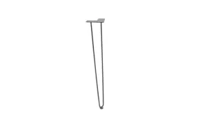 Hairpin metal table Leg - 710mm, fi 10 - black - pack of 4