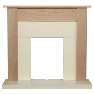 Adam Southwold Fireplace in Oak & Cream, 43 inch