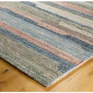 Melrose Vista Soft Hand Tufted Multicoloured Medium Area Rug 120/170cm