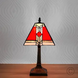 Schweizer Tiffany Style 39cm Table Lamp