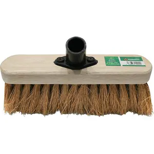 Wooden Bristle Bassine Brush Broom Head Floor Cleaning Sweeping Pvc Bracket Soft