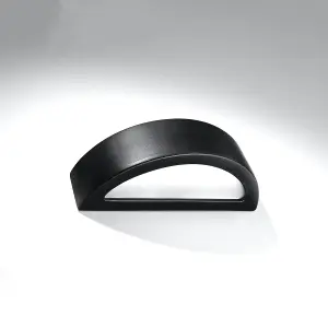 Atena Ceramic & Glass Black 1 Light Classic Wall Light