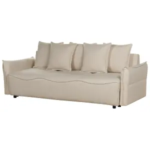 Beliani Modern Sofa Bed KRAMA Beige