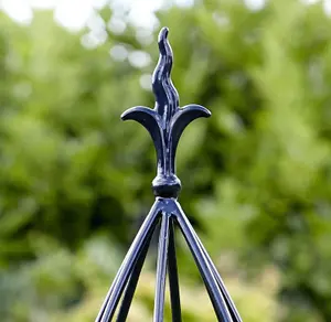 Garden Climbing Plant Obelisk Natural Black Heavy Duty