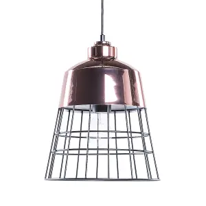 Metal Pendant Lamp Copper and Black MONTE