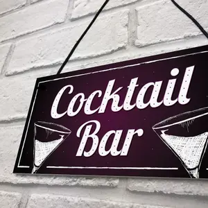 Red Ocean Cocktail Bar Decorations Neon Effect Home Bar Pub Club Man Cave Garden Sign Friendship Gift