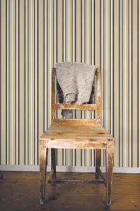 Galerie Stripes And Damask 2 Beige Textured Stripe Smooth Wallpaper