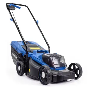 Hyundai 12.6" / 32cm 20V MAX Cordless Lawnmower 4Ah Li-Ion Battery HY2193