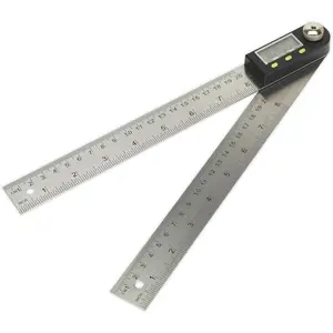 200mm Digital Angle Rule - Digital Display - Metric & Imperial - Angle Finder