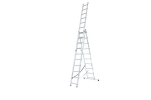 Krause Corda 3 Section Combination Ladder With Stairway Function - 3x10 Rung (6.15m)