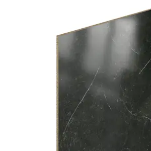 GoodHome Berberis Black Granite effect Laminate & particle board Back panel, (H)600mm (W)2000mm (T)8mm