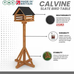 Calvine Slate-Effect Bird Table