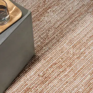 Rose Gold Abstract Modern Easy to clean Rug for Bedroom & Living Room-239cm X 300cm