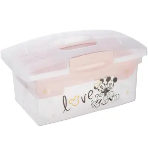 Keeeper Minnie Traveller Organising Storage Box with Lid Nordic Pink