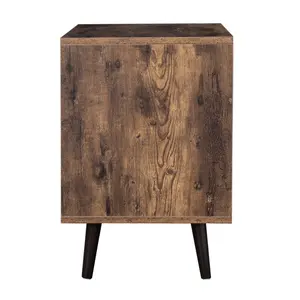 Monterey 1 Drawer Bedside Table Rustic Brown