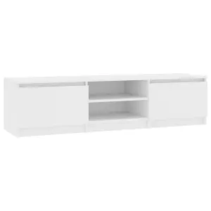 Berkfield TV Cabinet White 140x40x35.5 cm Engineered Wood