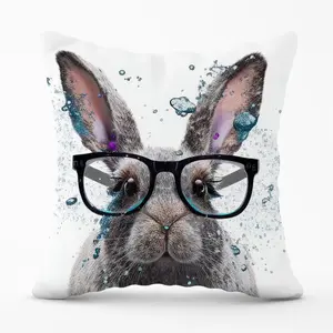 Rabbit Splashart Cushions 45cm x 45cm