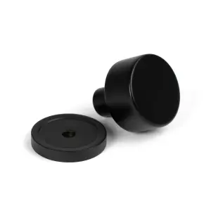 From The Anvil Matt Black Kelso Cabinet Knob - 25mm (Plain)