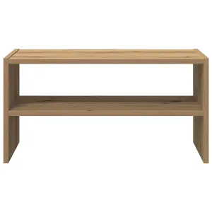 Berkfield Shoe Rack Stackable Artisan Oak 60x30x30.5 cm