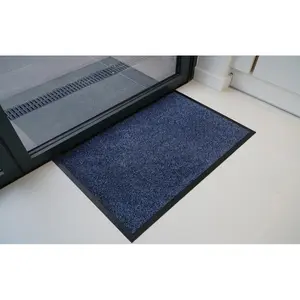 Aarianna Dirt Barrier Door Mat Blue / Rectangle 50 x 80cm