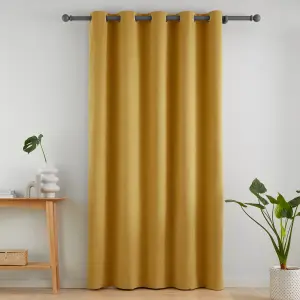 Catherine Lansfield Wilson Blackout Thermal 117x213cm Door Panel Yellow