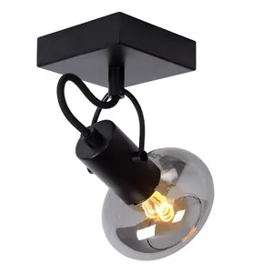 Lucide Madee Modern Ceiling Spotlight - 1xE14 - Black