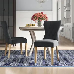 Wimbledon Upholstered Dining Chair (Set of 2) Grey