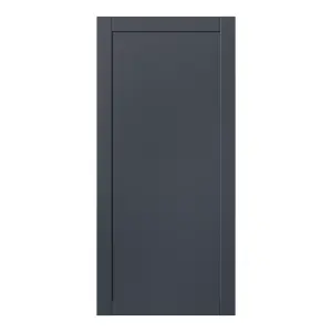 GoodHome Ashmead Matt midnight blue Shaker Larder Cabinet door (W)600mm (H)1287mm (T)16mm