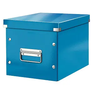 Leitz Wow Click & Store Blue Cube Storage Box Medium