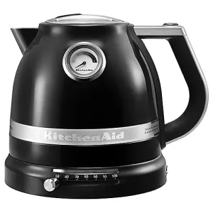 KitchenAid Artisan Onyx Black 2 Slot Toaster and Kettle Set