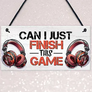 Red Ocean Funny Gaming Sign Gift For Christmas Gamer Gift Accessories For Boys Bedroom Games Room Gift For Son Brother