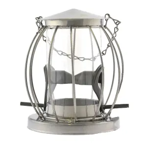 Greena Mini Caged Bird Feeders 2pk - For Seeds & Fat Balls