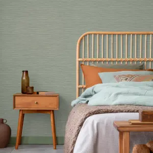 Superfresco Easy Sage Serenity Textured Plain Wallpaper