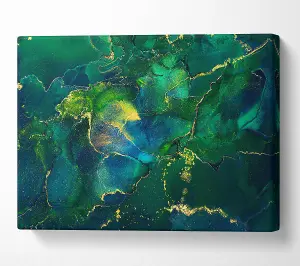 The Algae Coloured Waters Canvas Print Wall Art - Medium 20 x 32 Inches