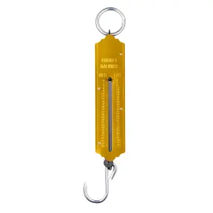 Hardys Spring Balance Weighing Scale - Lbs/Kgs Measurement, Minimum Weight of 1lb, Fishing, Commercial Shop & Luggage Scale - 50kg