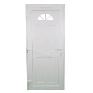 Fortia Lorne Clear Glazed White RH External Front Door set, (H)2085mm (W)840mm