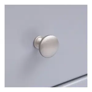 Biccari 1 Drawer Bedside Table Chrome Knob