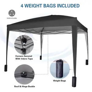 MCC Direct Gazebo 3x3 Pop up with Sides Black