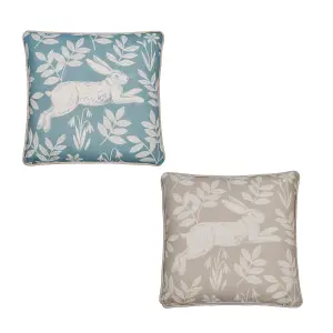 Spring Rabbit Outdoor Water & UV Resistant Duck Egg Filled Cushion