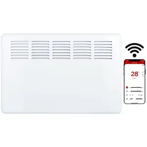 MYLEK Panel Heater 1.5KW Eco Smart WiFi App Radiator Electric Low Energy with Timer and Thermostat