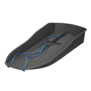 simpa Black Plastic Snow Bullet Speedstar Snow Sledge Toboggan - Set of 2