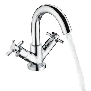 Bristan Nurture Standard Chrome effect Basin Mixer Tap